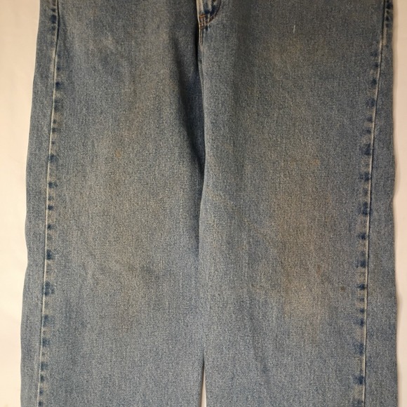 Vtg 91 Levis 505 Regular Fit Straight 38x36 (36x32) Denim Blue Jeans Zip Fly USA - Picture 13 of 16